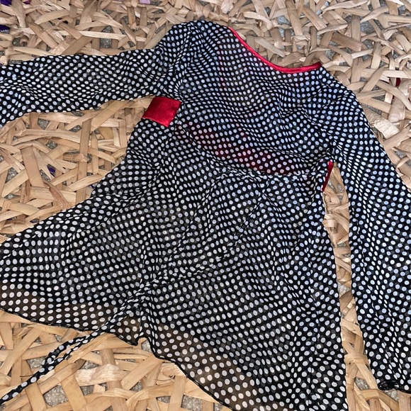 Girls Size 4 Knit Werks Sheer Blouse - Picture 4 of 4